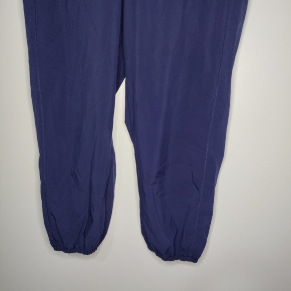Lululemon Navy Blue Cinch Puff Pant Leg Capris Leggings Foldable Waist Band Sz 8 - Picture 3 of 7